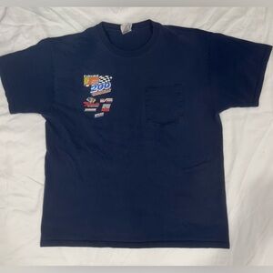 Y2K 200 NASHVILLE SPEEDWAY Dark Blue Shirt Chest Pocket SzXL
